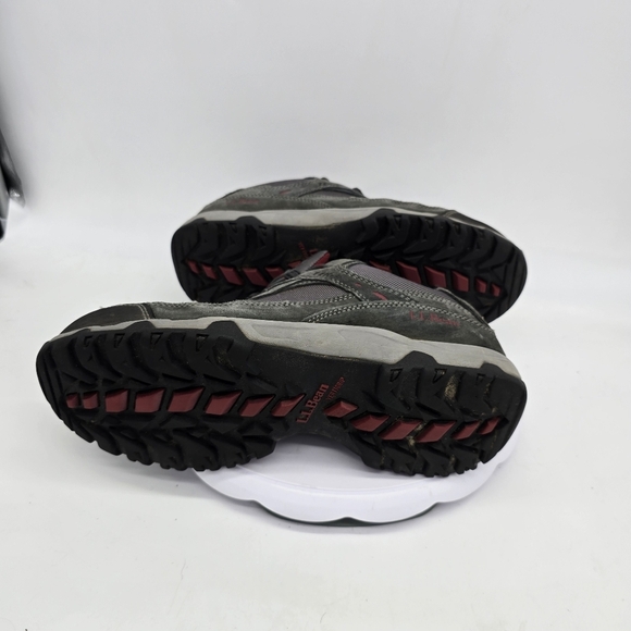LL Bean Shoe Men's 10 Wide Model 4 Waterproof Trail Hiking Sneakers Grey - Picture 4 of 10